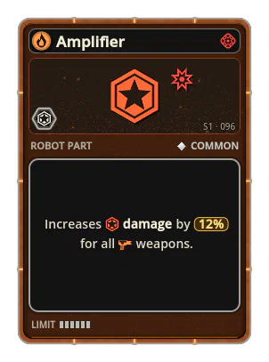 Amplifier: +12% Damage of all weapons