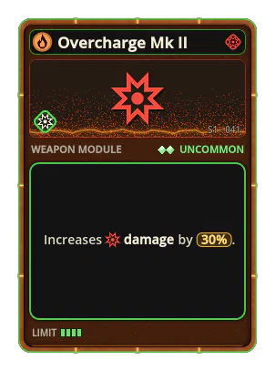 Overcharge Mk II: Damage +30%