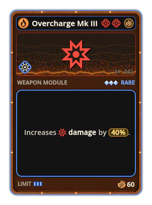 Overcharge Mk III: Damage +40%