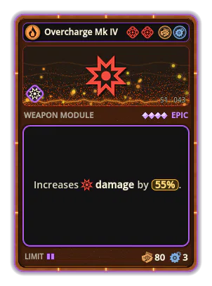 Overcharge Mk IV: Damage +55%