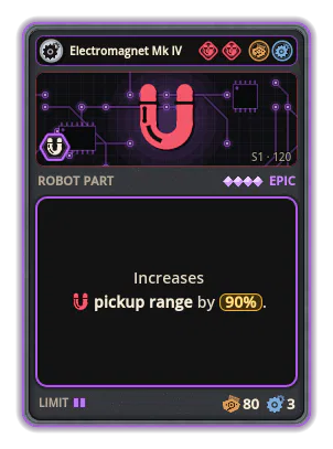 Electromagnet Mk IV: +90% Pickup range