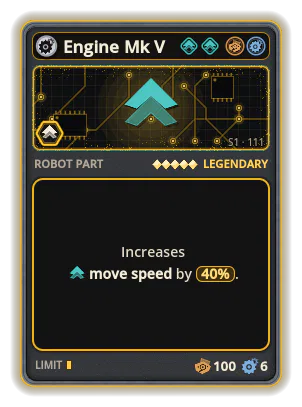 Engine Mk V: +40% Move speed