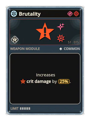 Brutality: Crit damage +25%
