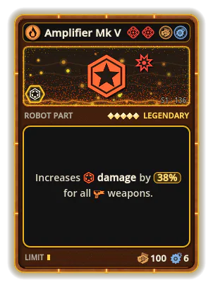 Amplifier Mk V: +38% Damage of all weapons