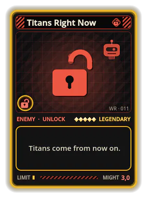 Titans Right Now: Titans come from now on.