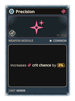 Precision: Crit chance +8%