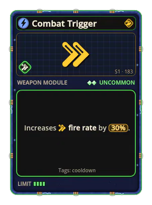 Combat Trigger: Fire rate +30%