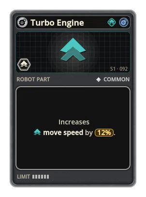 Turbo Engine: +12% Move speed
