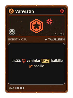 Vahvistin: +12% Kaikkien aseiden vahinko
