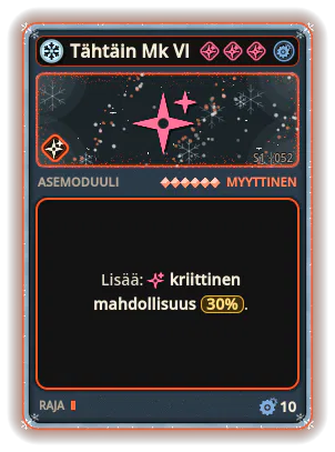 Tähtäin Mk VI: Kriittinen mahdollisuus +30%