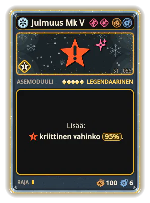 Julmuus Mk V: Kriittinen vahinko +95%