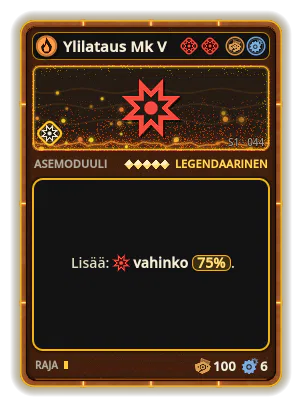 Ylilataus Mk V: Vahinko +75%