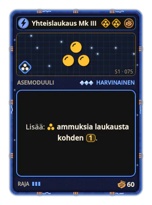 Yhteislaukaus Mk III: +1 emissio / laukaus