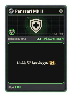 Panssari Mk II: +34 Kestävyys