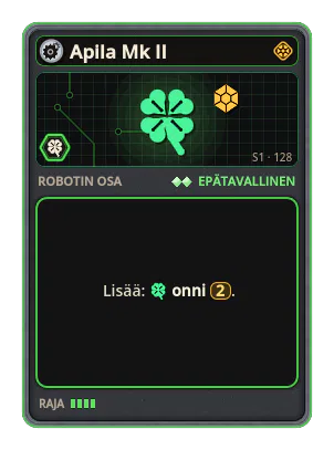 Apila Mk II: +2 Onni (paremmat kortit)