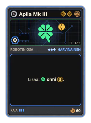 Apila Mk III: +3 Onni (paremmat kortit)