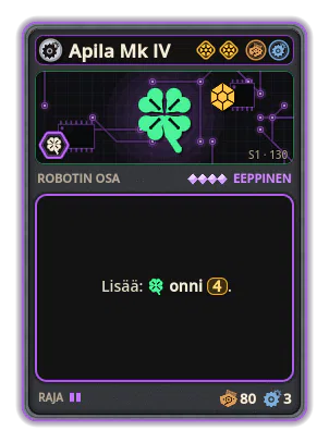 Apila Mk IV: +4 Onni (paremmat kortit)