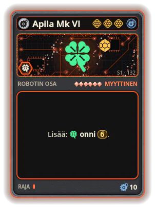 Apila Mk VI: +6 Onni (paremmat kortit)