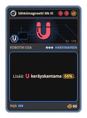 Sähkömagneetti Mk III: +66% Keräyskantama