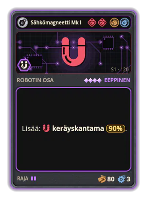 Sähkömagneetti Mk IV: +90% Keräyskantama