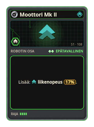Moottori Mk II: +17% Liikenopeus