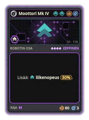 Moottori Mk IV: +30% Liikenopeus