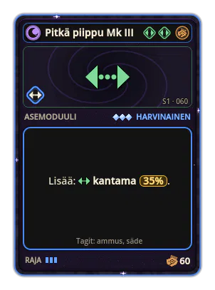 Pitkä piippu Mk III: Kantama +35%
