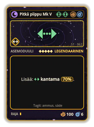 Pitkä piippu Mk V: Kantama +70%