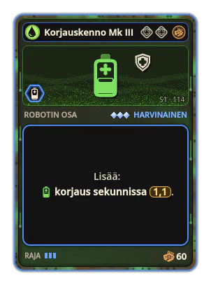 Korjauskenno Mk III: +1,1 Korjaus sekunnissa