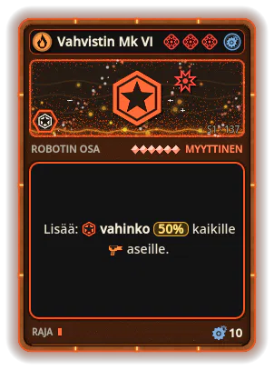 Vahvistin Mk VI: +50% Kaikkien aseiden vahinko