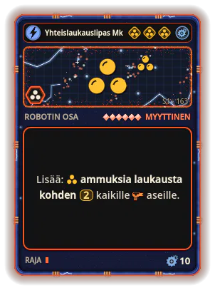 Yhteislaukauslipas Mk II: +2 Kaikkien aseiden emissiot