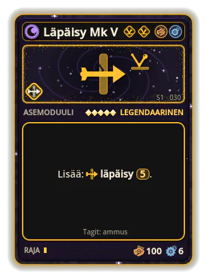 Läpäisy Mk V: Läpäisy ×5