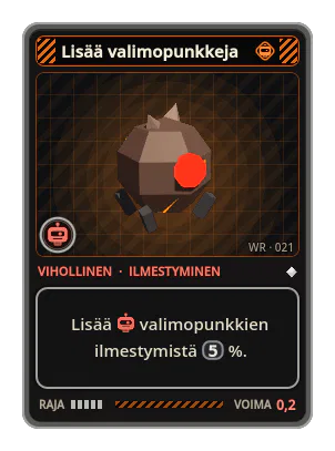 Lisää valimopunkkeja: Lisää valimopunkkien ilmestymistä 5 %.