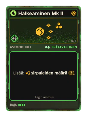 Halkeaminen Mk II: Halkeaminen ×3