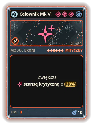 Celownik Mk VI: Szansa krytyczna +30%