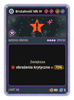 Brutalność Mk IV: Obrażenia krytyczne +70%