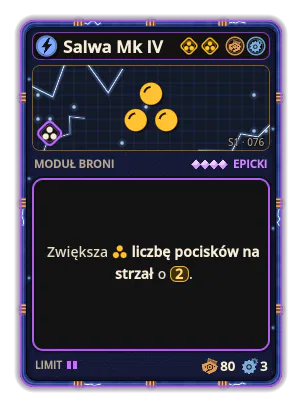 Salwa Mk IV: +2 emisje na odpalenie