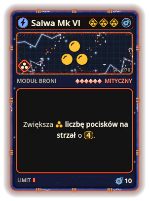 Salwa Mk VI: +4 emisje na odpalenie