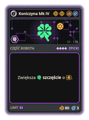 Koniczyna Mk IV: +4 Szczęście (rzadsze karty)