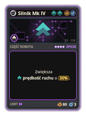 Silnik Mk IV: +30% Prędkość ruchu