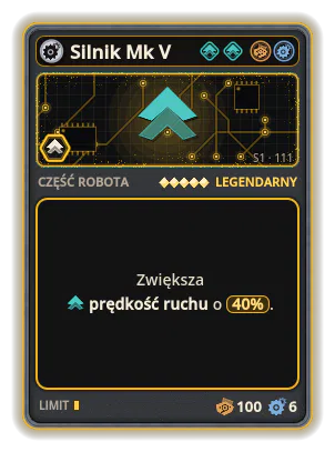 Silnik Mk V: +40% Prędkość ruchu