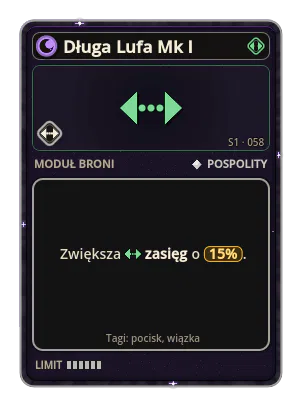 Długa Lufa Mk I: Zasięg +15%