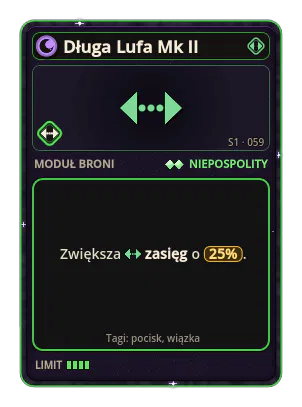 Długa Lufa Mk II: Zasięg +25%