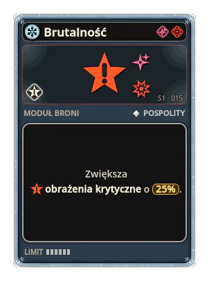 Brutalność: Obrażenia krytyczne +25%