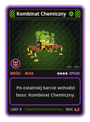Kombinat Chemiczny: Po ostatniej karcie wchodzi boss: Kombinat Chemiczny.