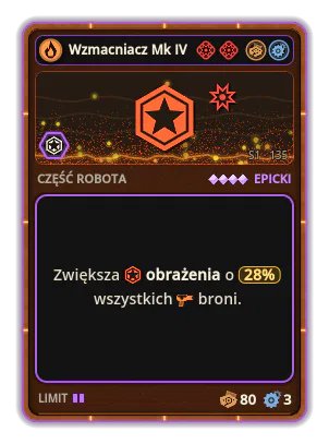 Wzmacniacz Mk IV: +28% Obrażenia wszystkich broni