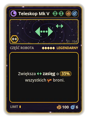 Teleskop Mk V: +35% Zasięg wszystkich broni