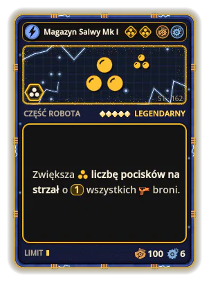 Magazyn Salwy Mk I: +1 Emisje wszystkich broni