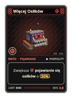 Więcej Osiłków: Zwiększa pojawianie się osiłków o 50%.