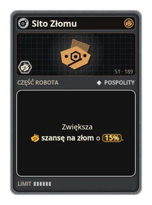 Sito Złomu: +15% Szansa na złom